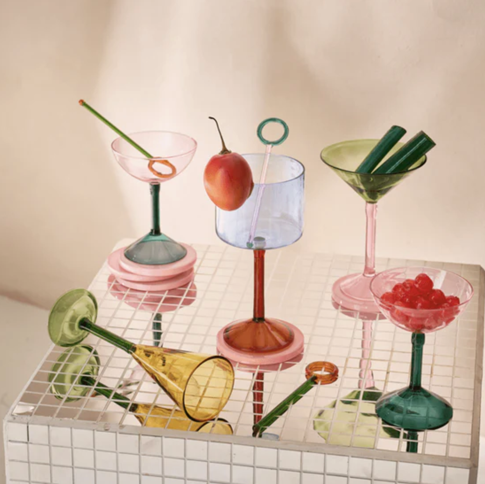 Champagner Glas Set