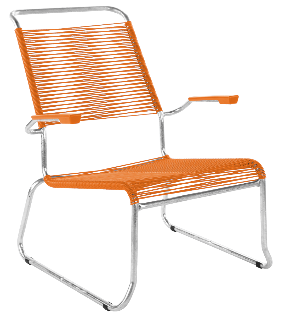 Schaffner Kufen Säntis Spaghetti Lounge Chair Hochlehner – mit Armlehne