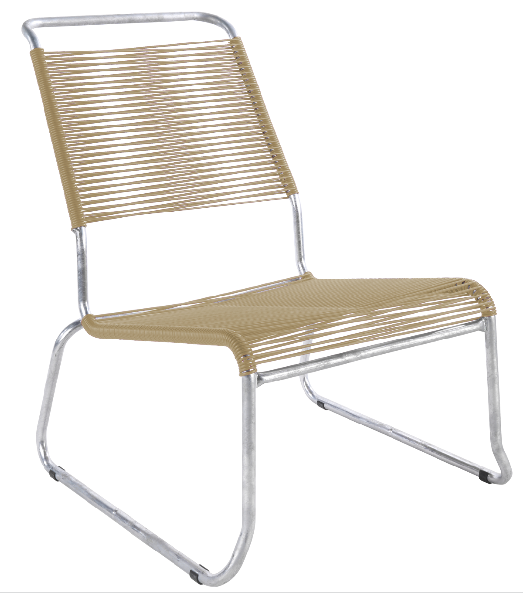 Schaffner Kufen Spaghetti Lounge Chair Hochlehner - Säntis ohne Armlehne