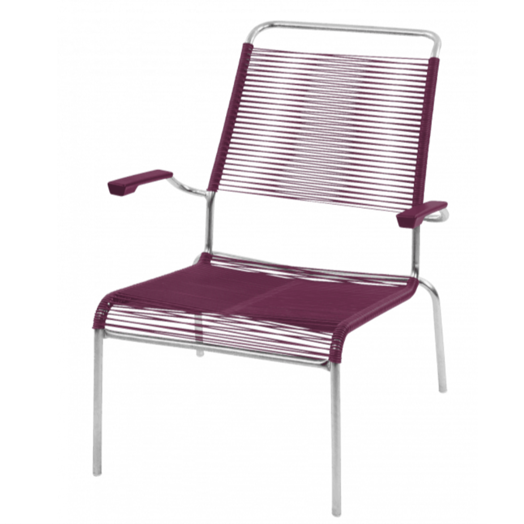 Schaffner Säntis Spaghetti Lounge Chair Hochlehner – mit Armlehne