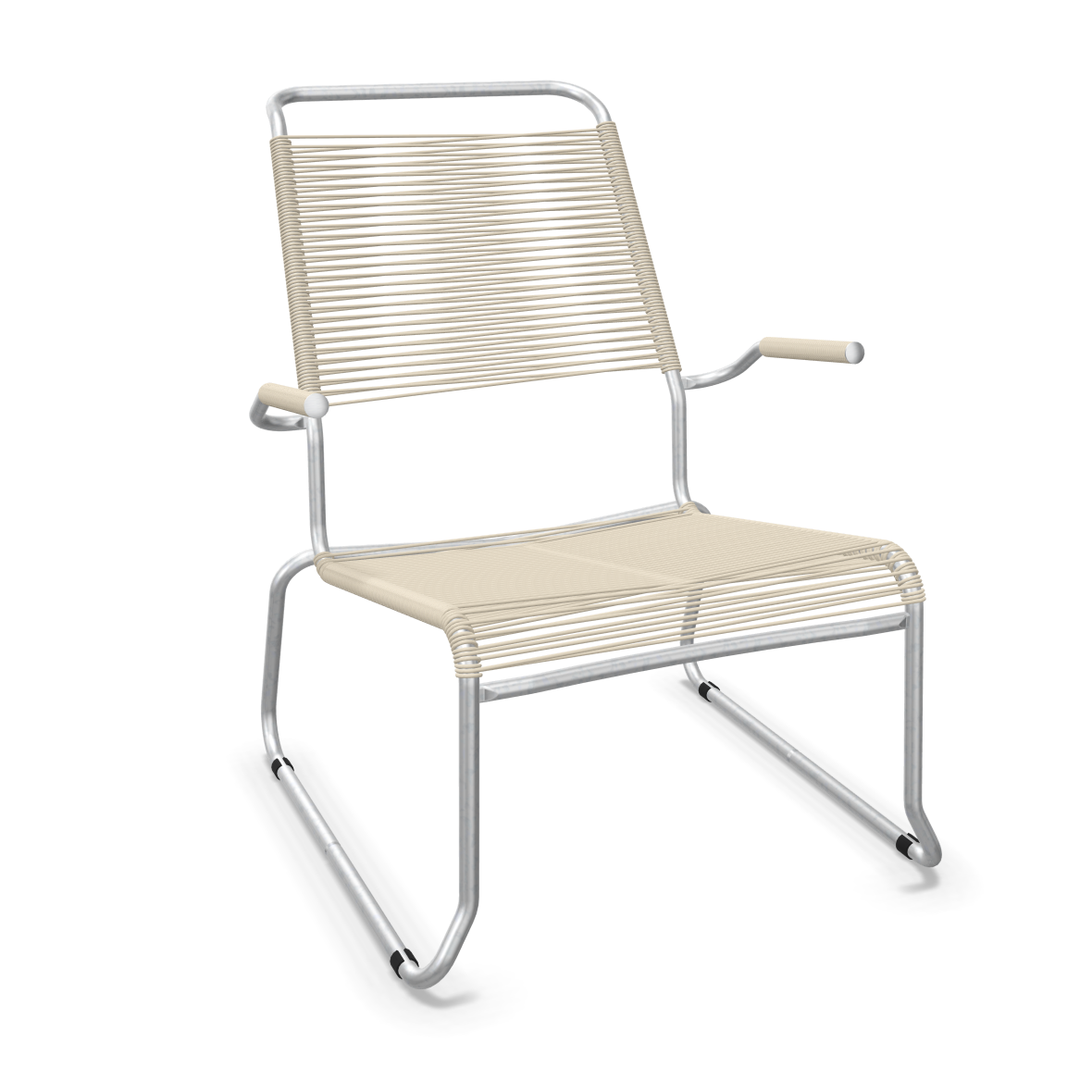Schaffner Kufen Säntis Spaghetti Lounge Chair High Back – with armrest