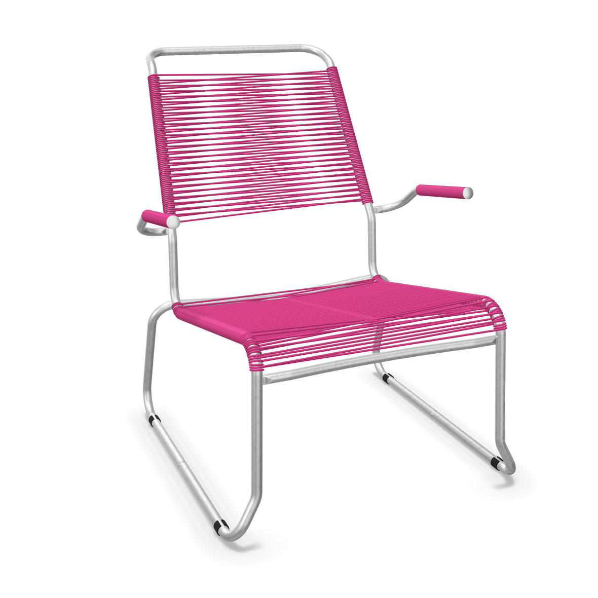 Schaffner Kufen Säntis Spaghetti Lounge Chair High Back – with armrest
