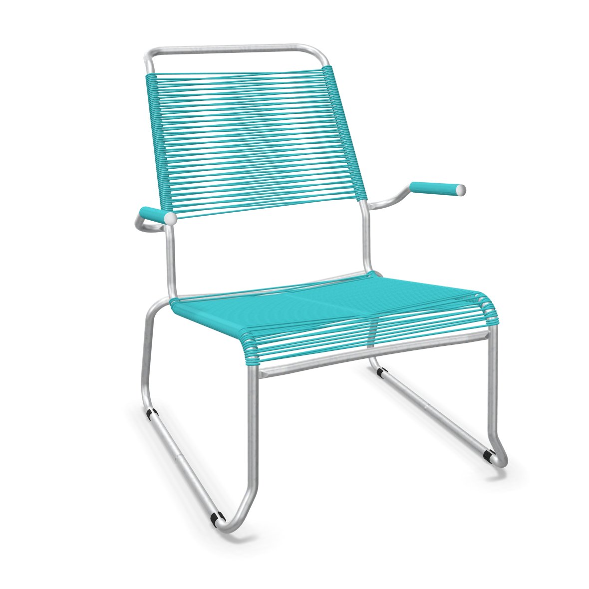 Schaffner Kufen Säntis Spaghetti Lounge Chair High Back – with armrest