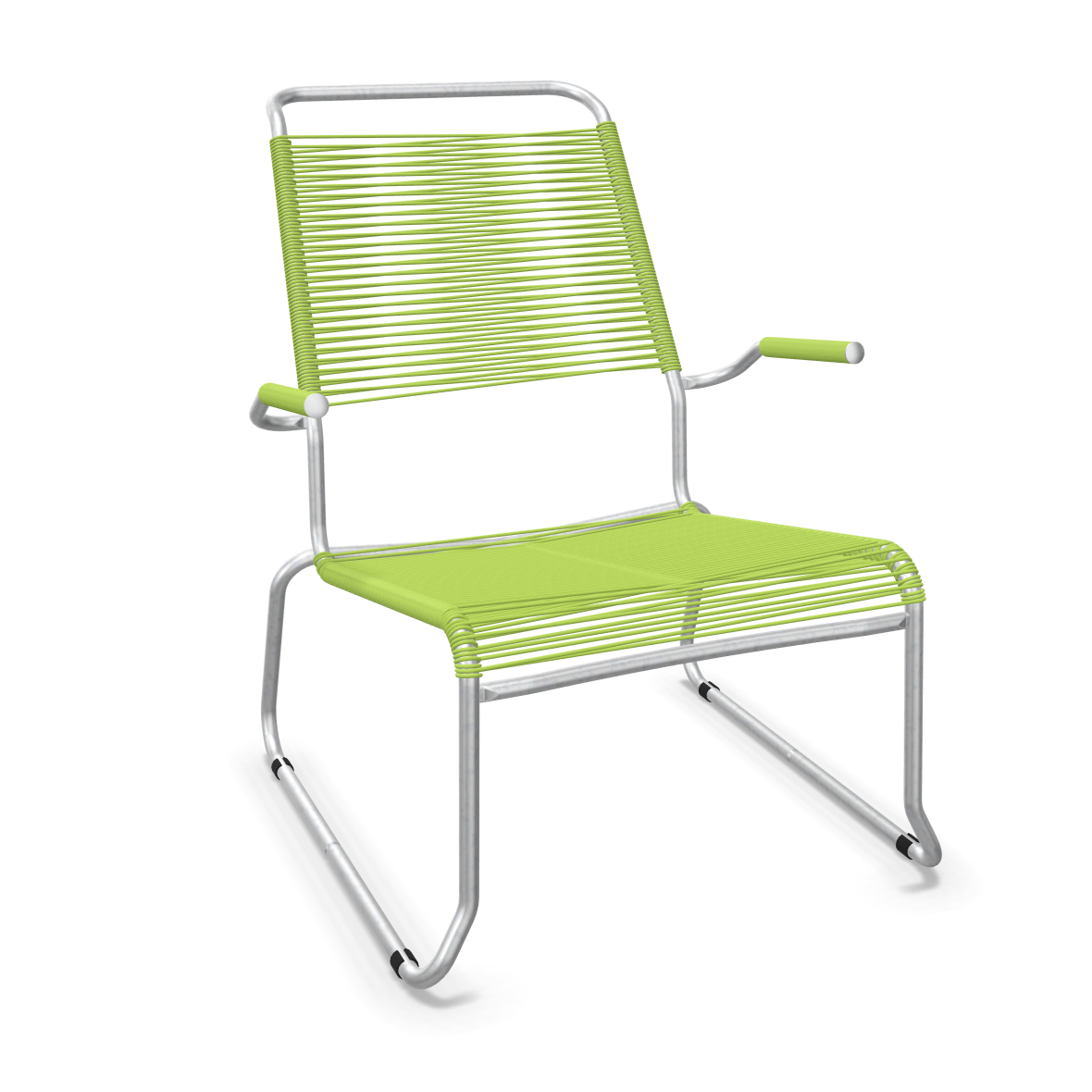 Schaffner Kufen Säntis Spaghetti Lounge Chair High Back – with armrest