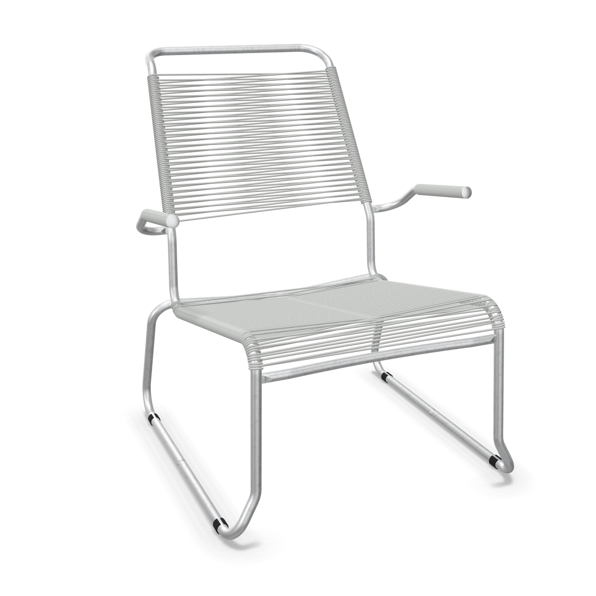 Schaffner Kufen Säntis Spaghetti Lounge Chair High Back – with armrest
