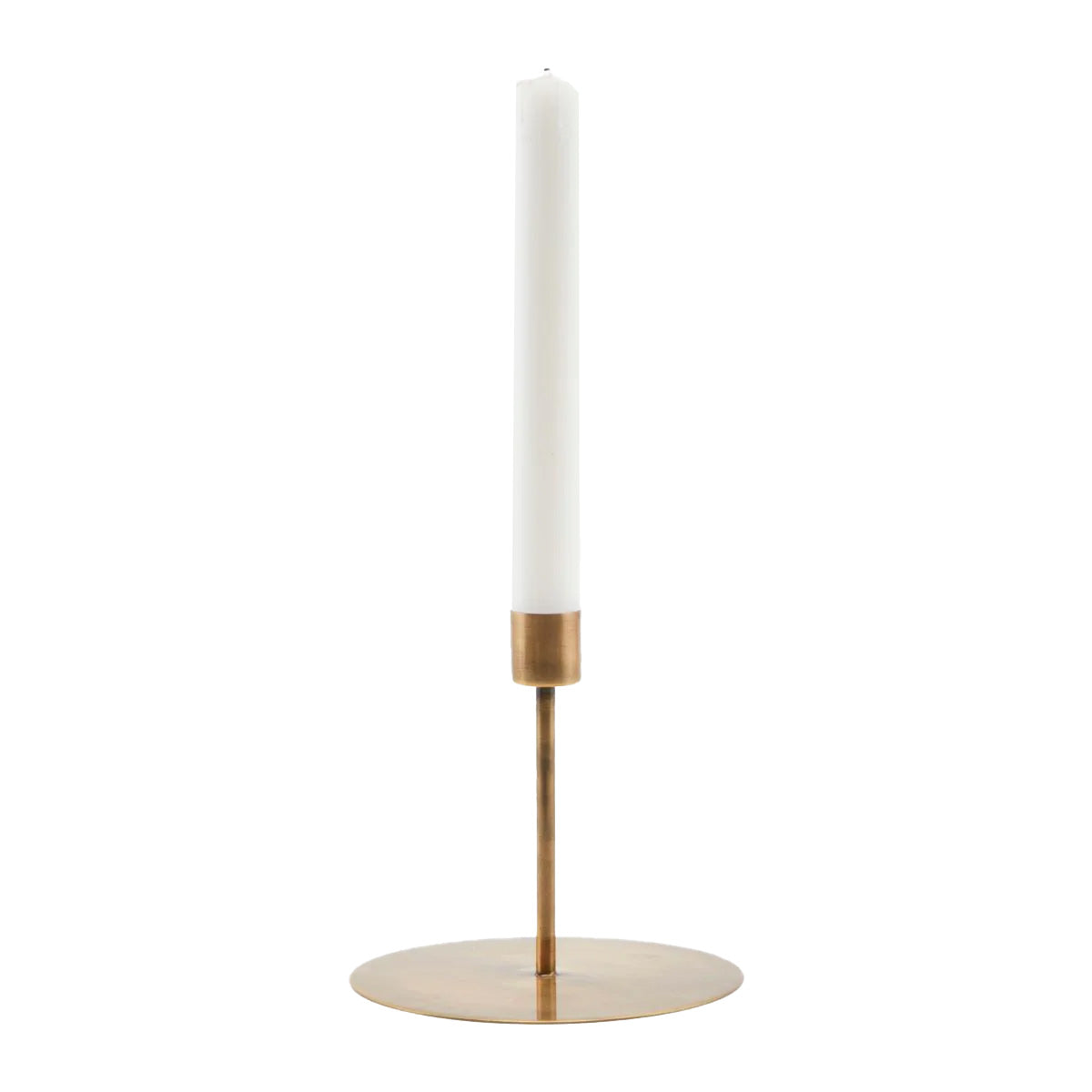 Candle holder brass narrow candle