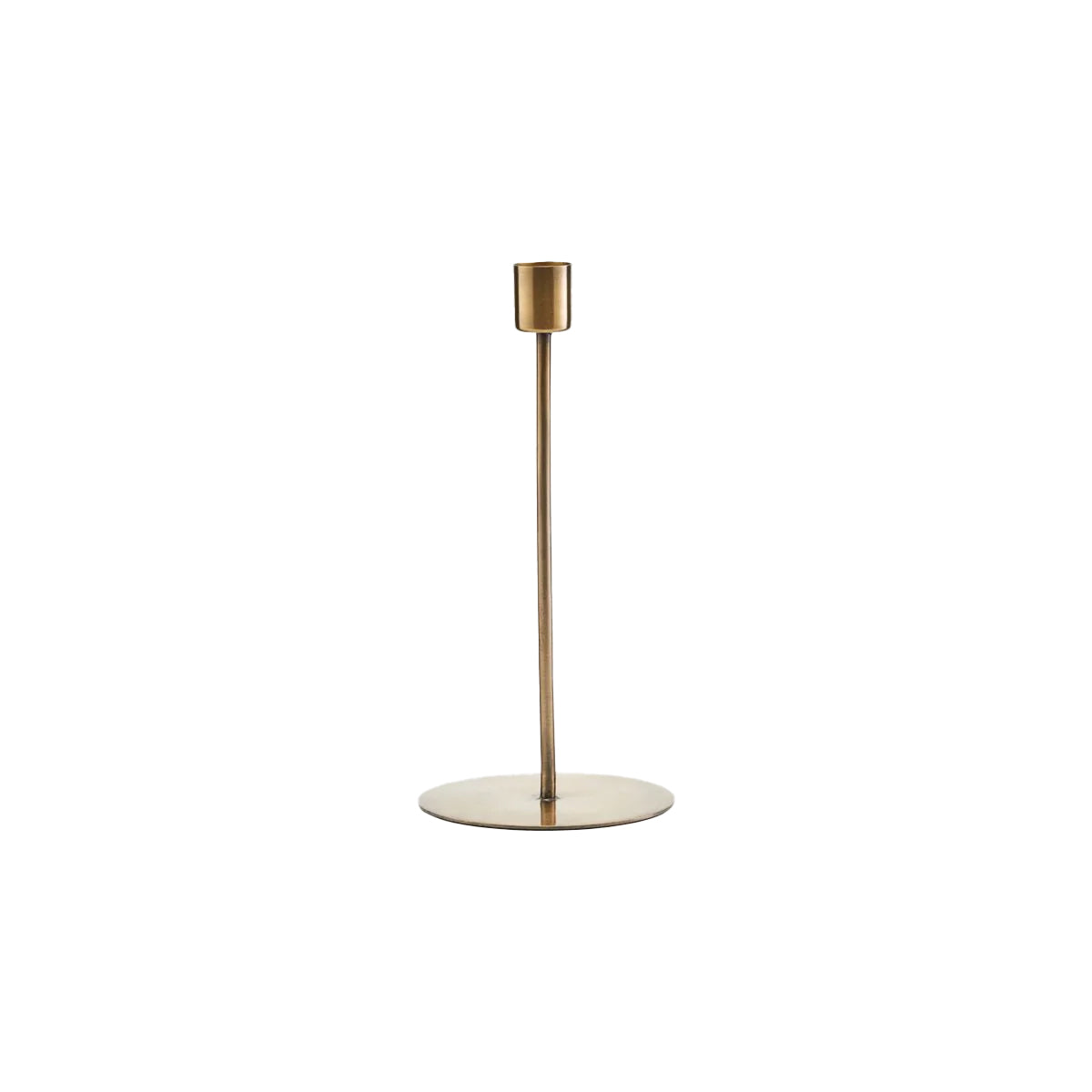 Candle holder brass narrow candle