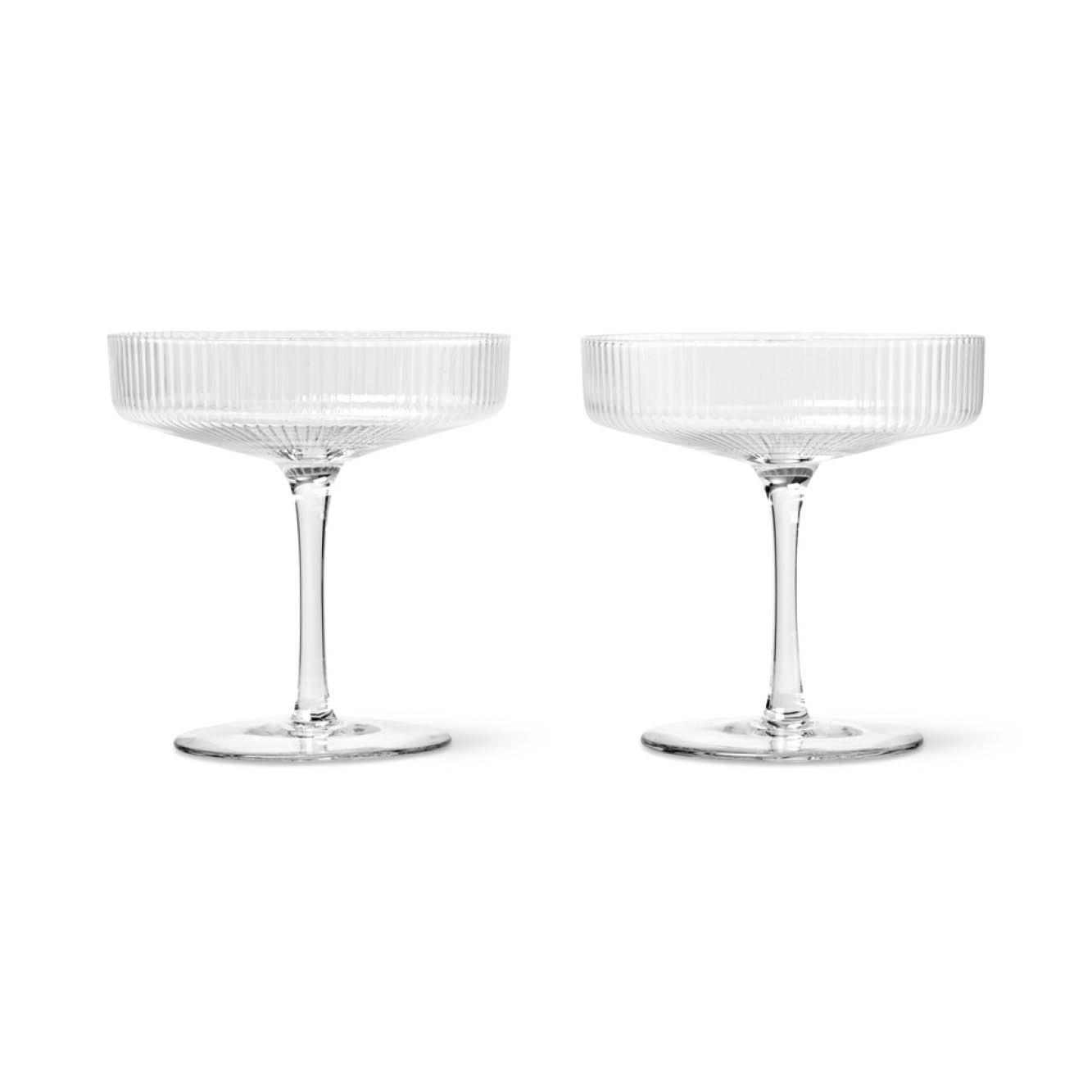 Ripple Champagne Glasses