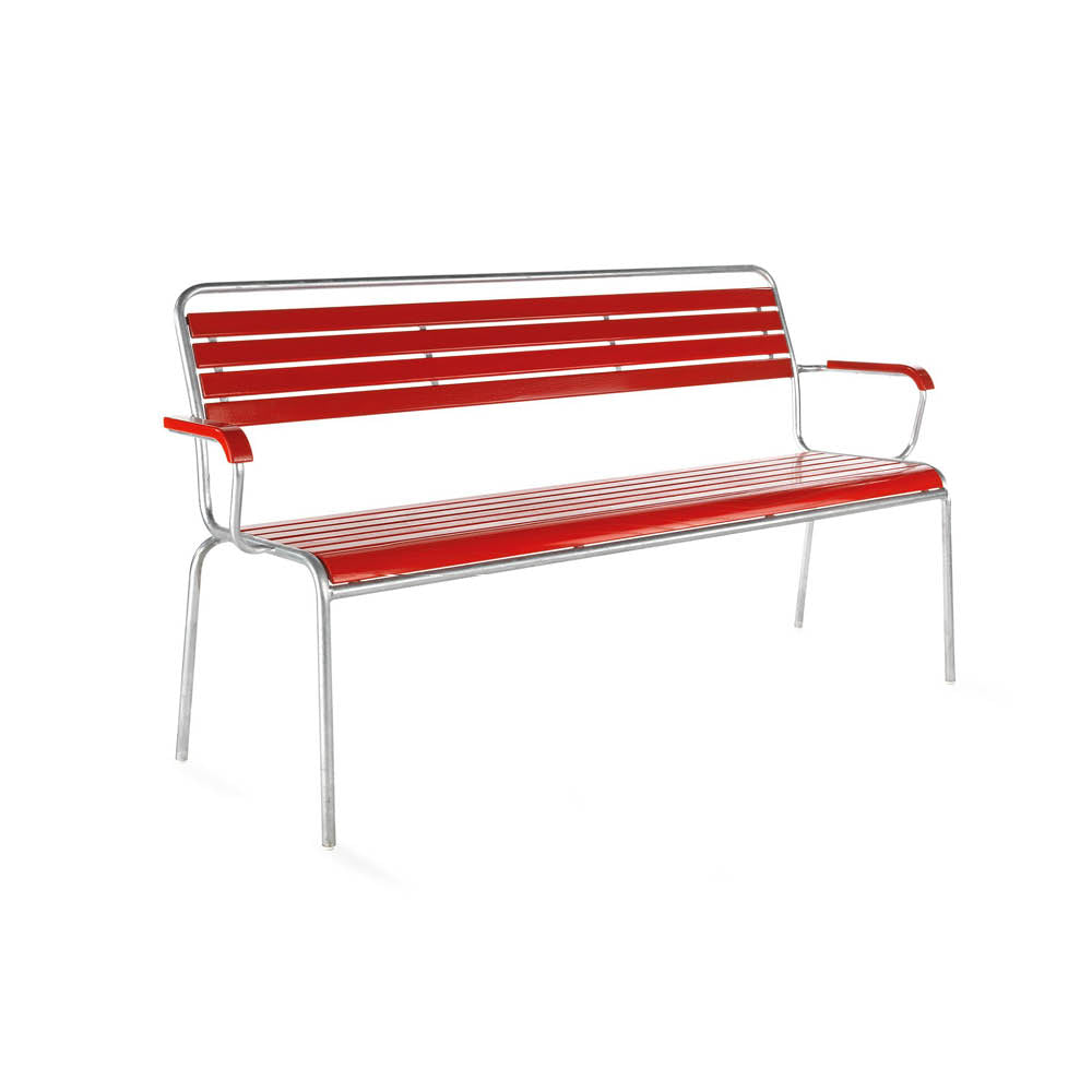 Schaffner Garden Bench – Rigi with Armrest