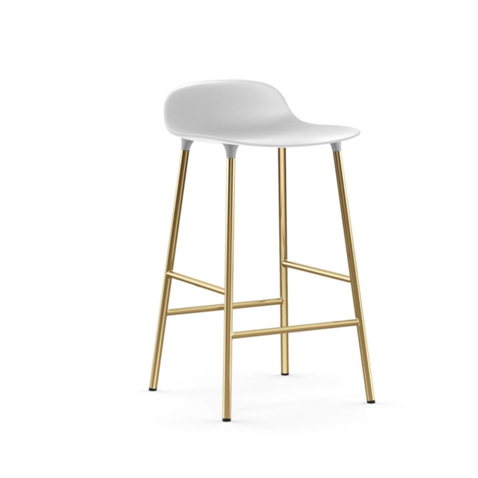 Form Barstool - Brass