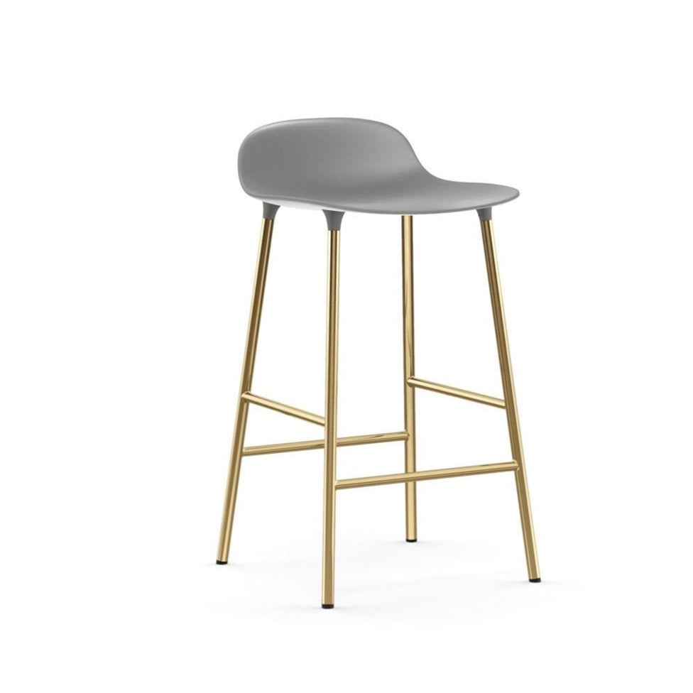 Form Barstool - Brass