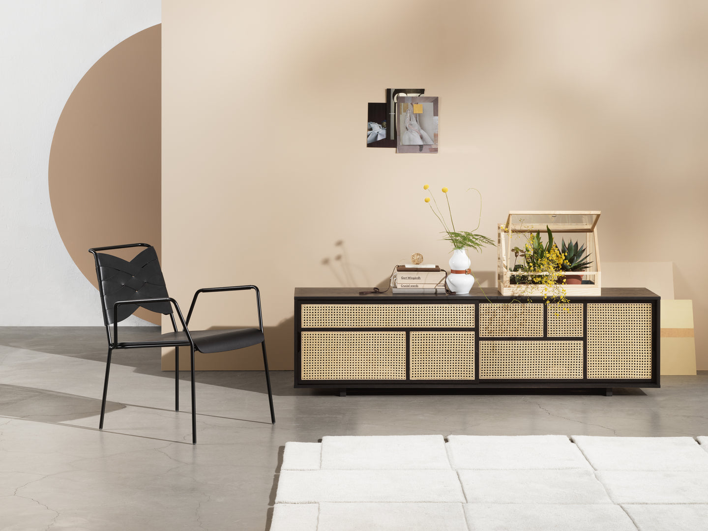 Rattan Sideboard Low