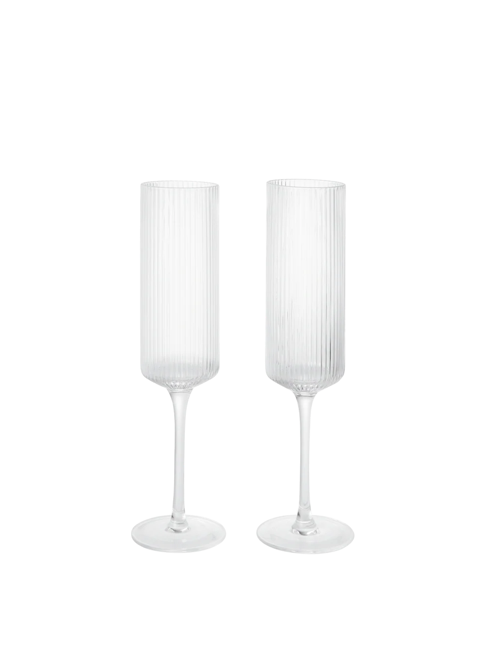 Ripple champagne flute