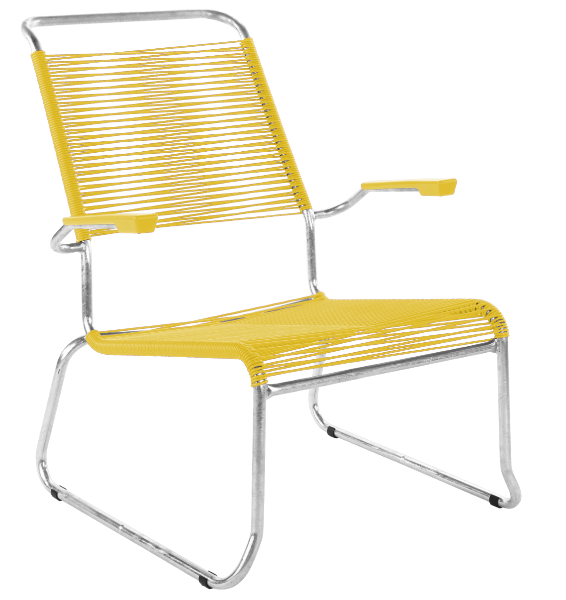 Schaffner Kufen Säntis Spaghetti Lounge Chair Hochlehner – mit Armlehne