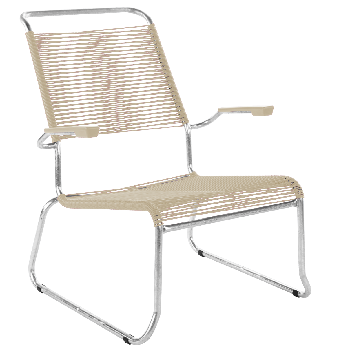 Schaffner Kufen Säntis Spaghetti Lounge Chair Hochlehner – mit Armlehne