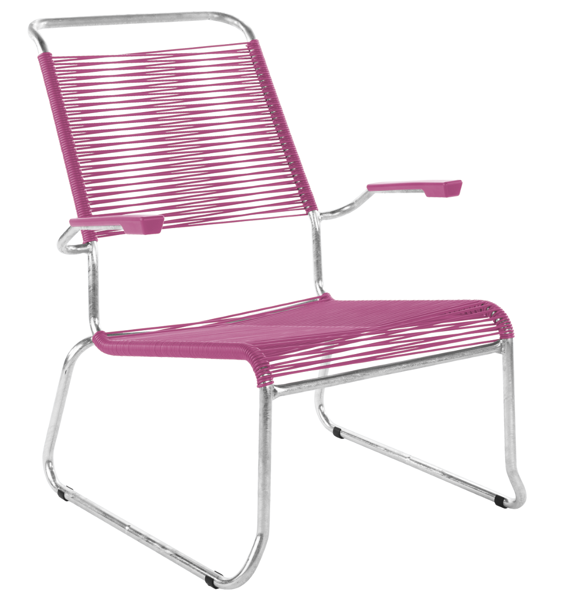 Schaffner Kufen Säntis Spaghetti Lounge Chair Hochlehner – mit Armlehne