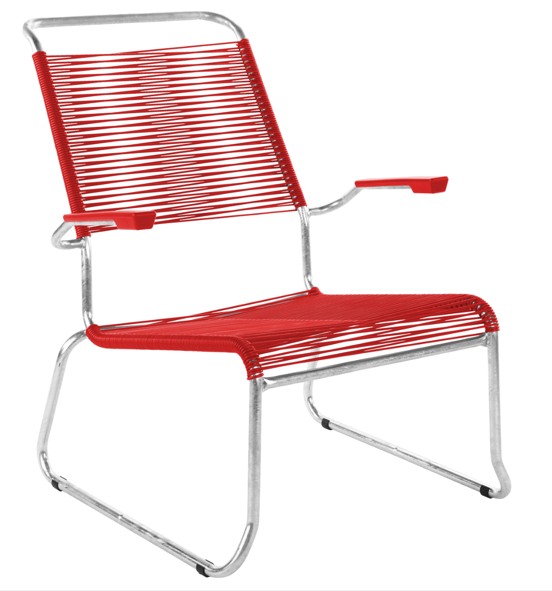 Schaffner Kufen Säntis Spaghetti Lounge Chair Hochlehner – mit Armlehne