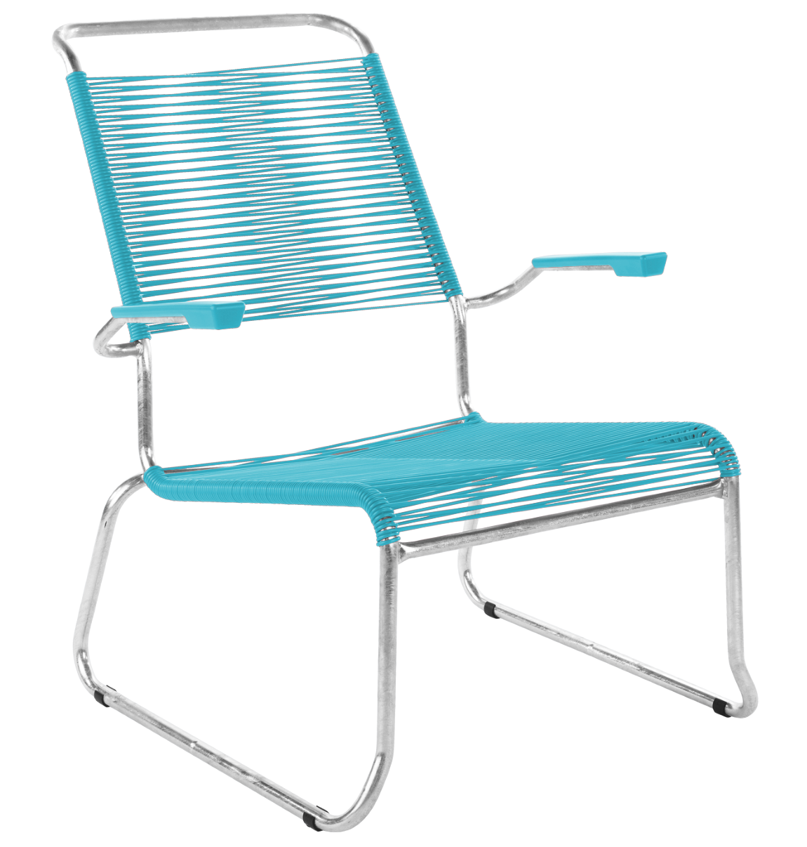 Schaffner Kufen Säntis Spaghetti Lounge Chair Hochlehner – mit Armlehne