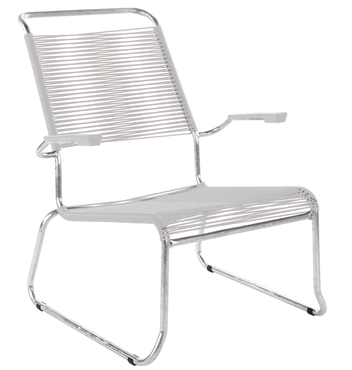 Schaffner Kufen Säntis Spaghetti Lounge Chair Hochlehner – mit Armlehne