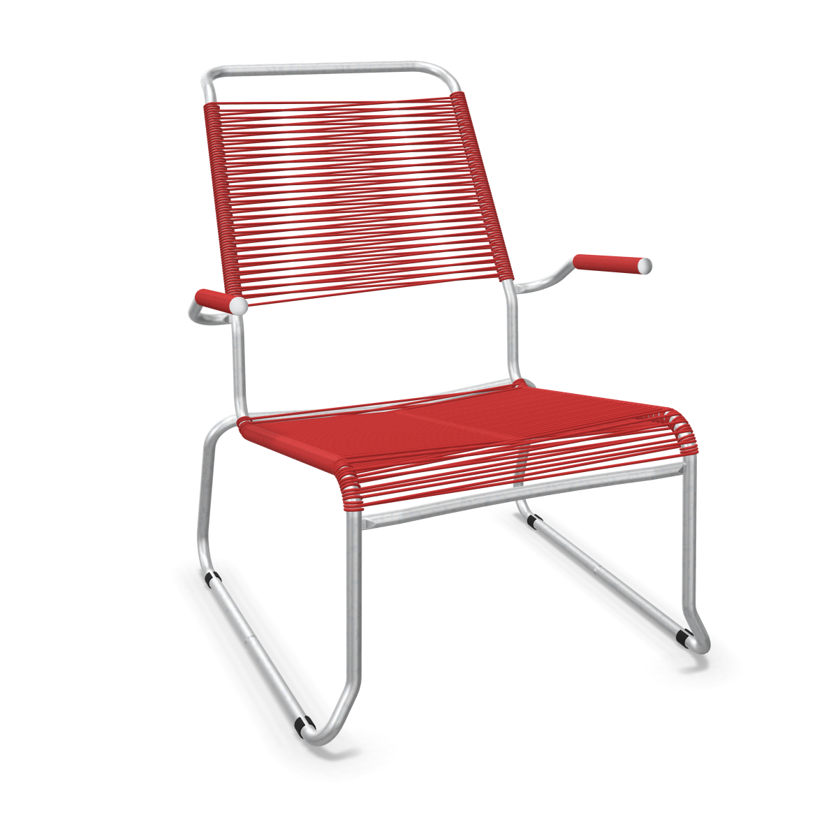 Schaffner Säntis Spaghetti Lounge Chair  – mit Armlehne & Kufen