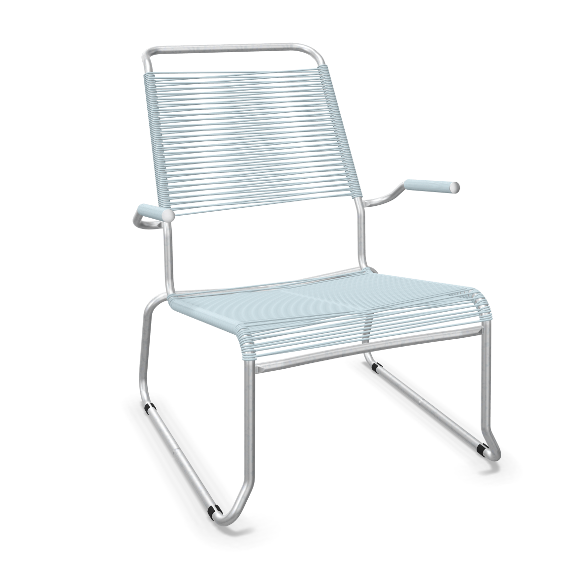 Schaffner Säntis Spaghetti Lounge Chair  – mit Armlehne & Kufen