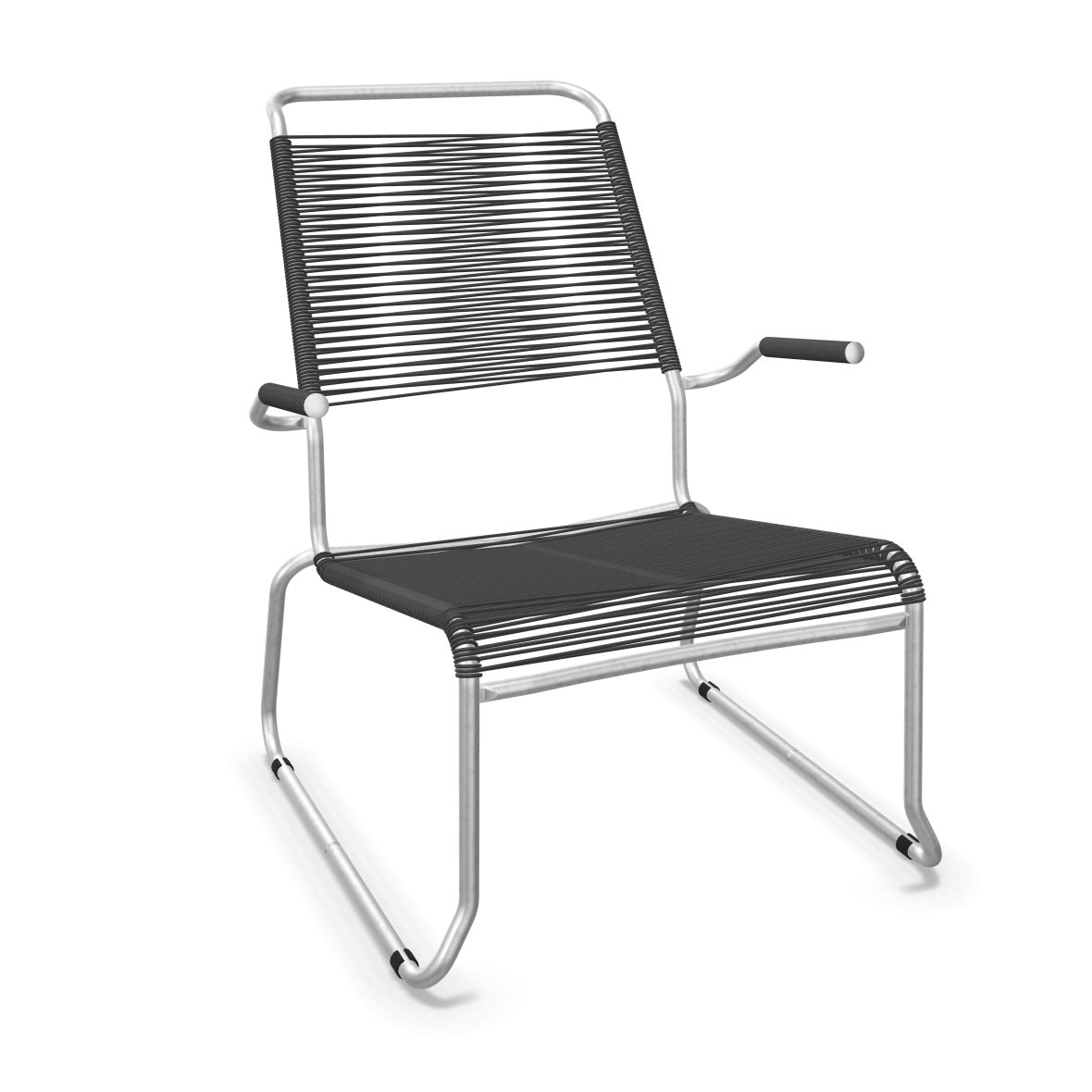 Schaffner Kufen Säntis Spaghetti Lounge Chair High Back – with armrest