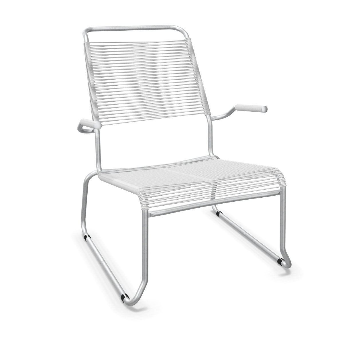 Schaffner Kufen Säntis Spaghetti Lounge Chair High Back – with armrest