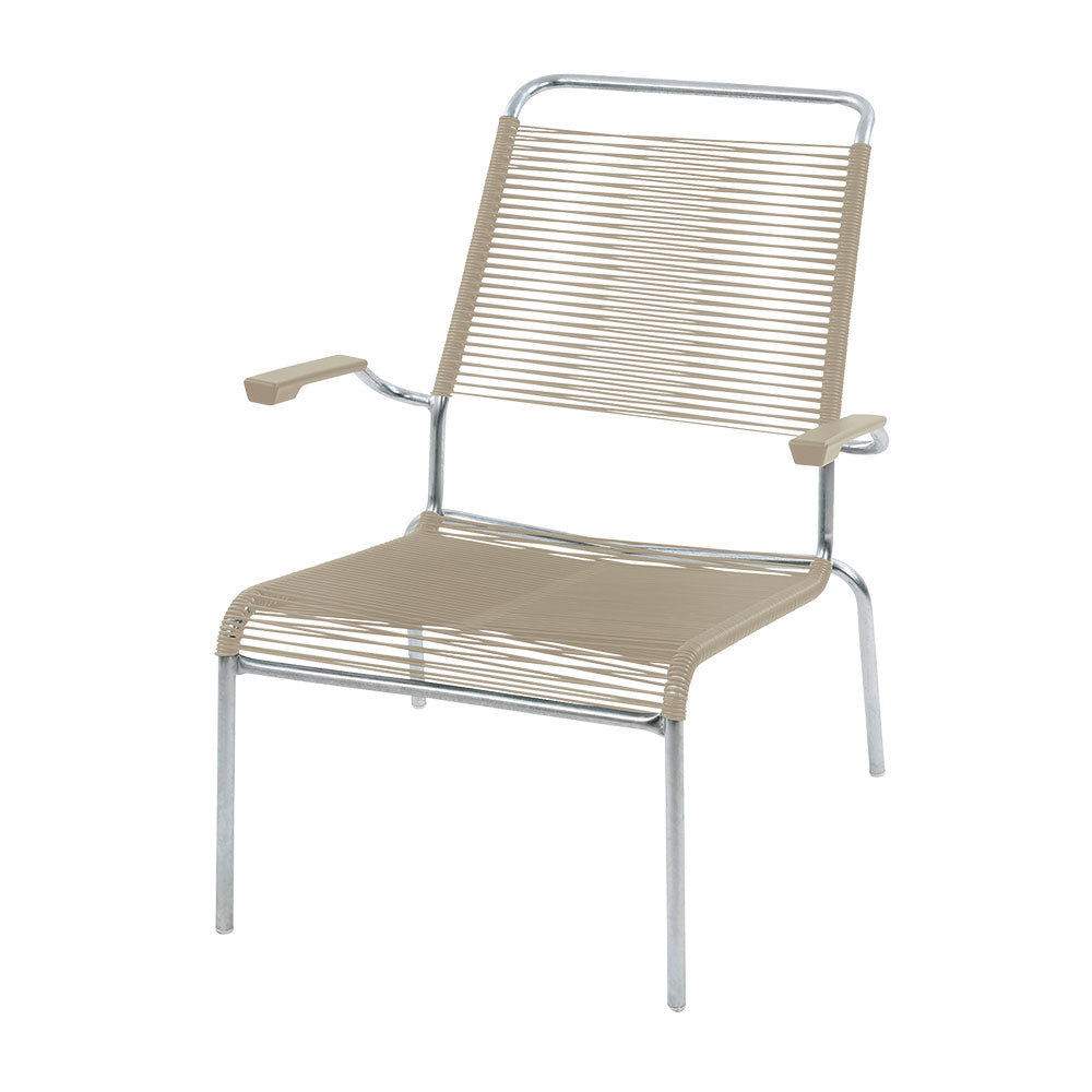 Schaffner Säntis Spaghetti Lounge Chair Hochlehner – mit Armlehne