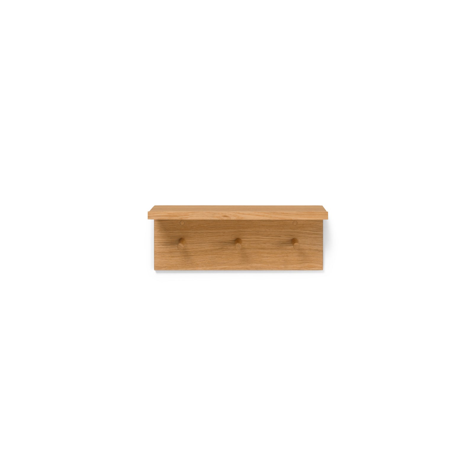Holzregal mit Haken
