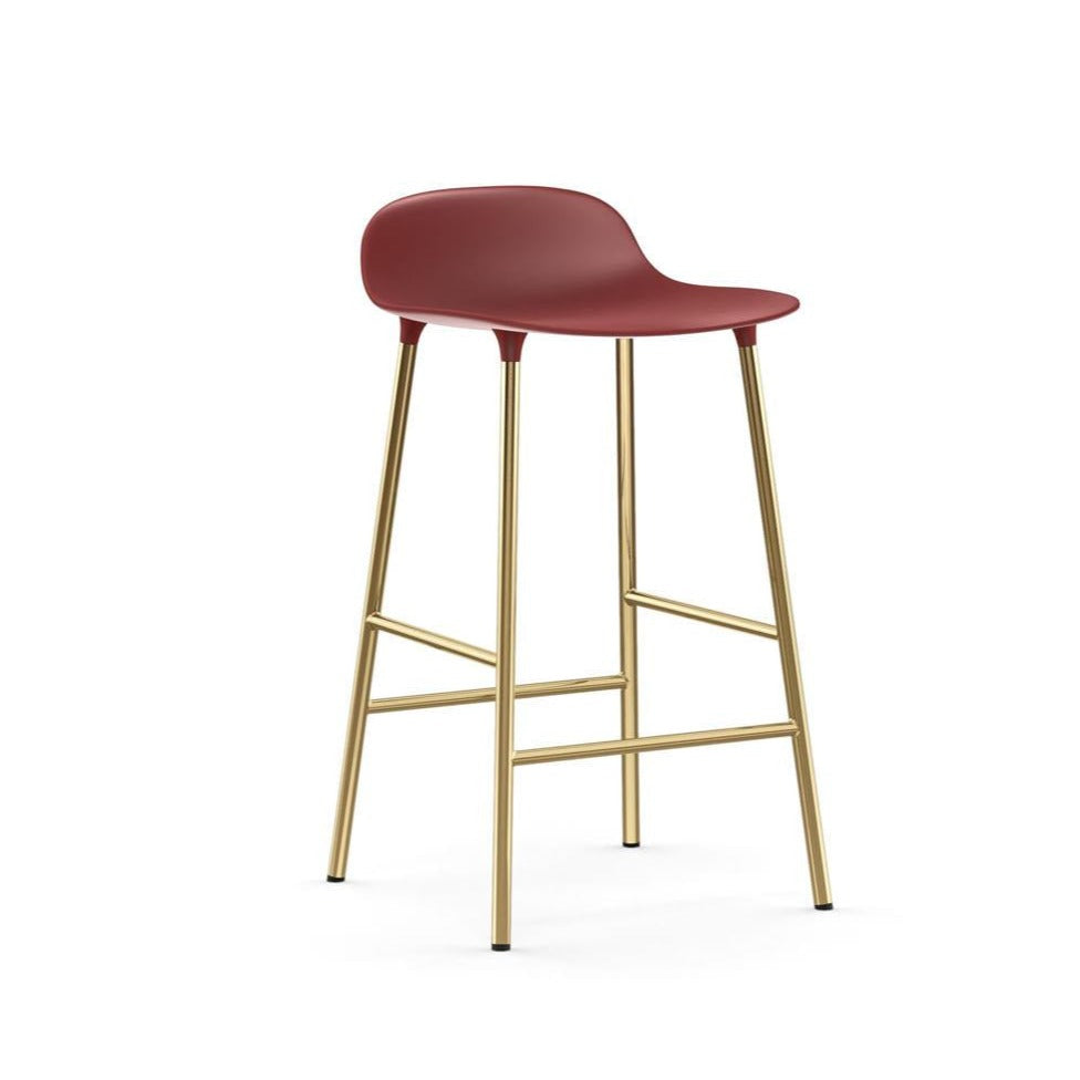 Form Barstool - Brass