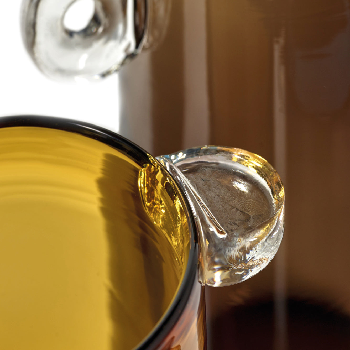 amber vase
