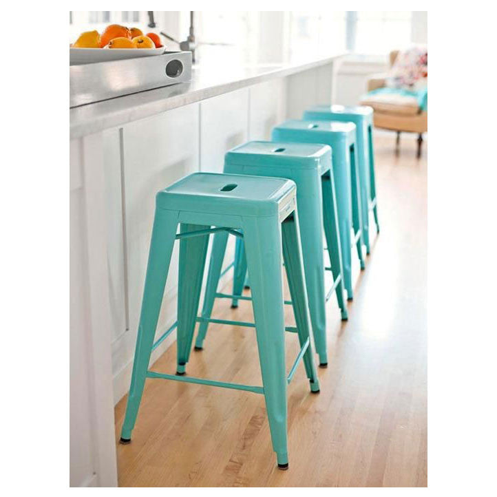 Tolix hocker industrial türkis