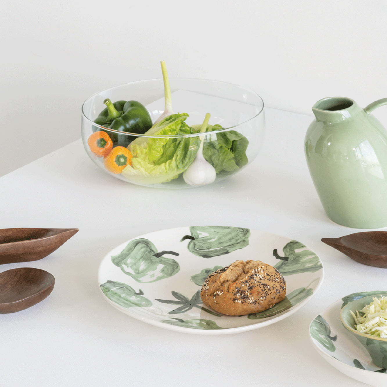 Recycelte Glasschüssel Salad